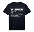 Winger Position Soccer Player Football T-Shirt - Aesthetic Graphic Unisex - T-Shirt, Sweatshirt, Hoodie