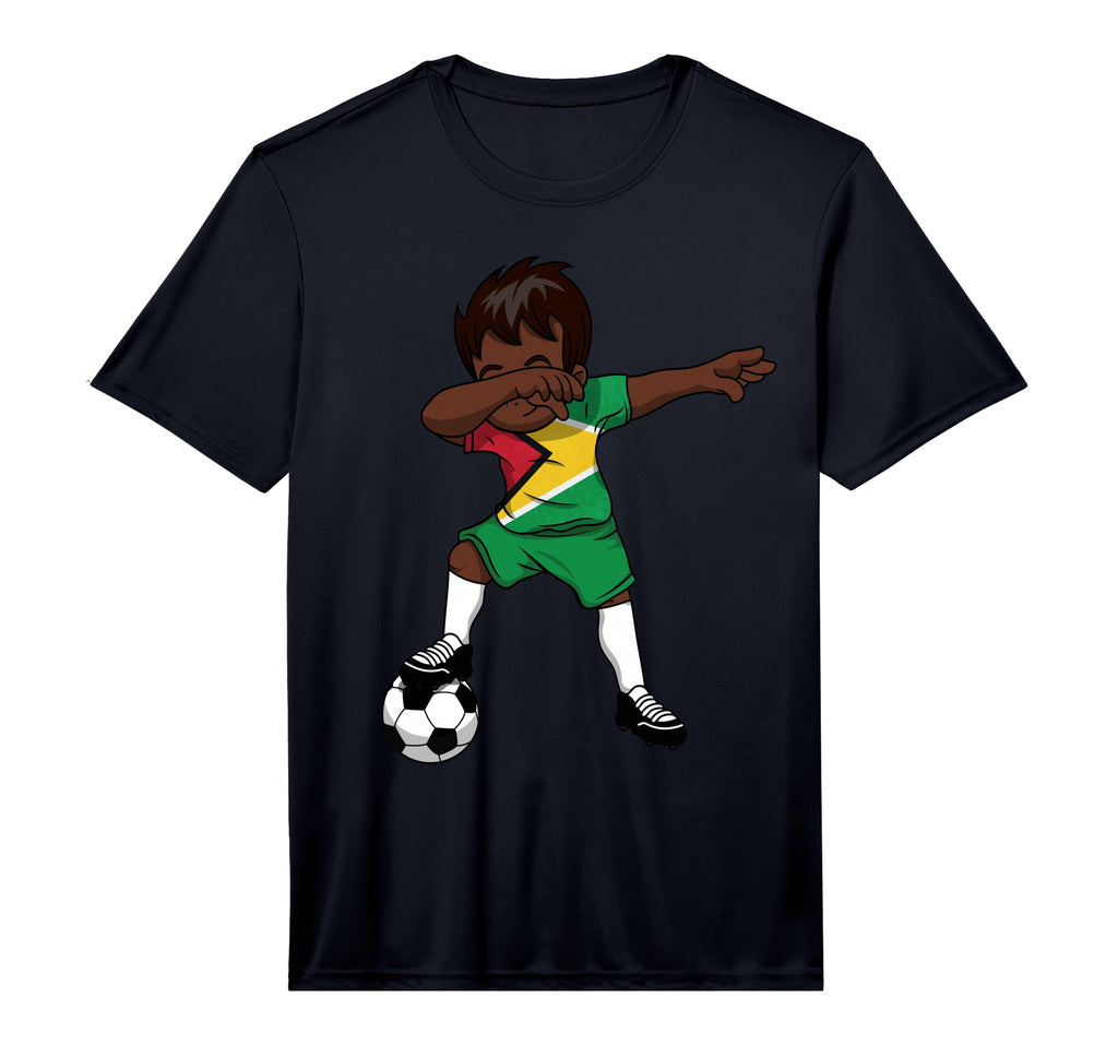 Dabbing Soccer Guyana Guyanese T-Shirt - Fun Novelty Design for Adults - T-Shirt, Sweatshirt, Hoodie