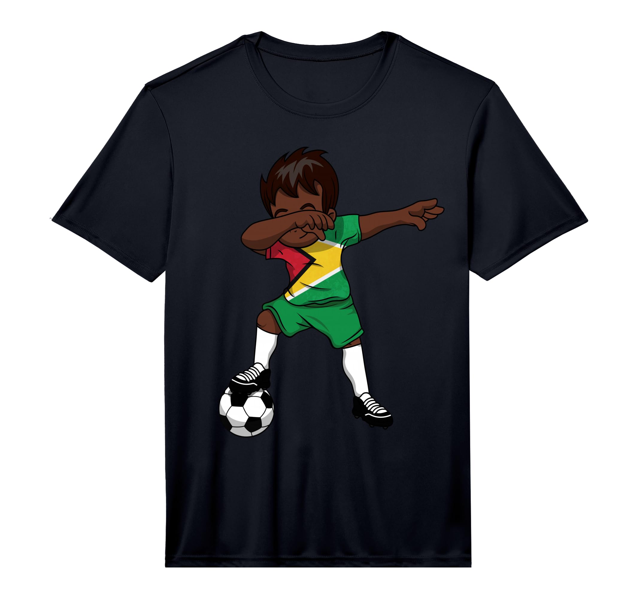 Dabbing Soccer Guyana Guyanese Georgetown T-Shirt - Novelty Apparel Unisex - T-Shirt, Sweatshirt, Hoodie