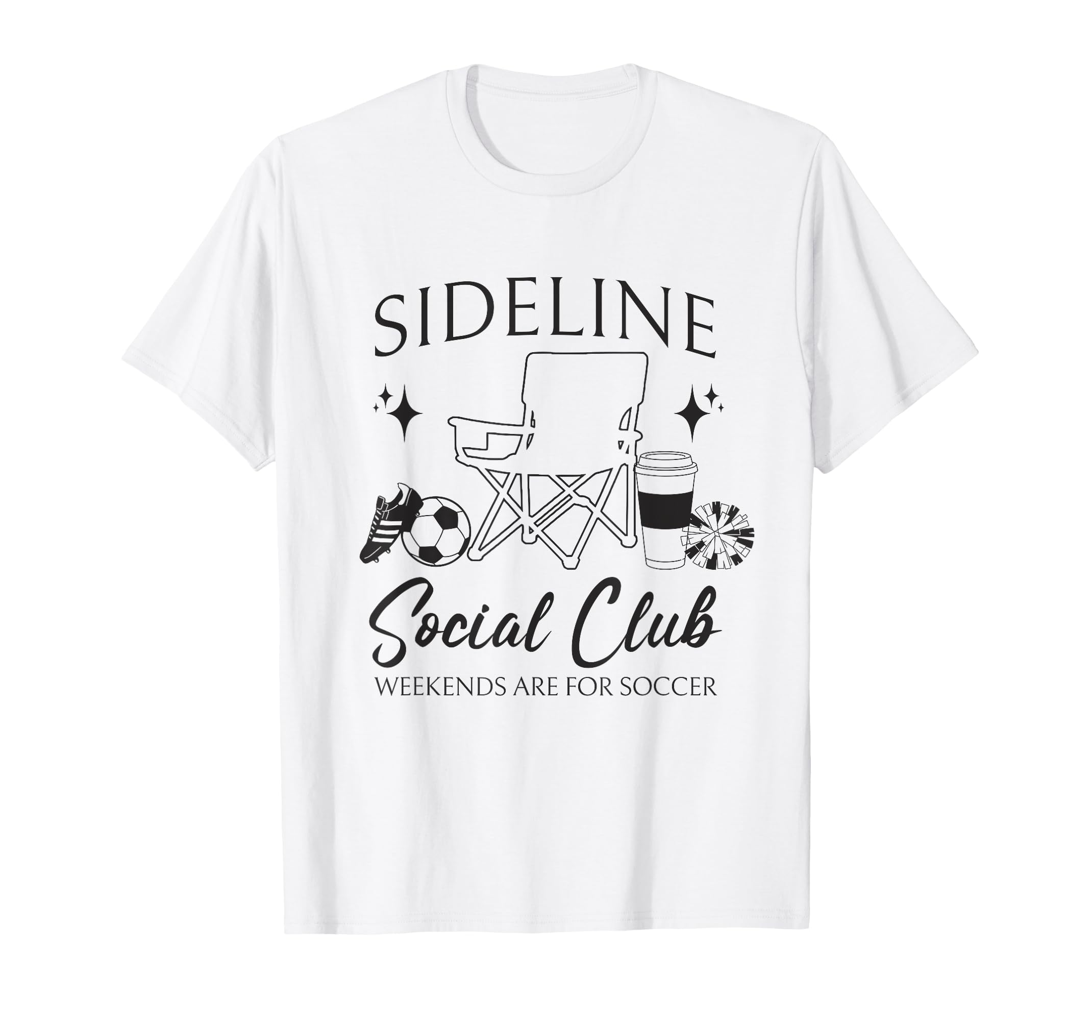Sideline Social Club Soccer Mom Game T-Shirt - Aesthetic Graphic Unisex - T-Shirt, Sweatshirt, Hoodie