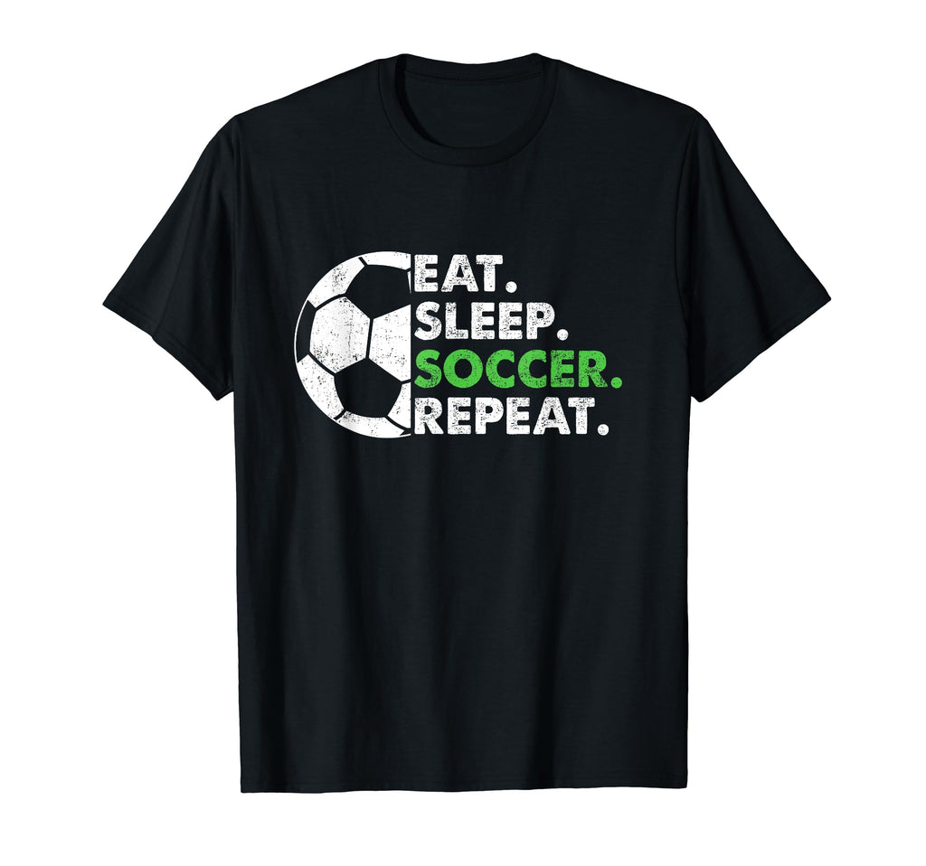 Eat Sleep Soccer Repeat Soccer Player T-Shirt - Trendy Graphic for Adults - T-Shirt, Sweatshirt, Hoodie