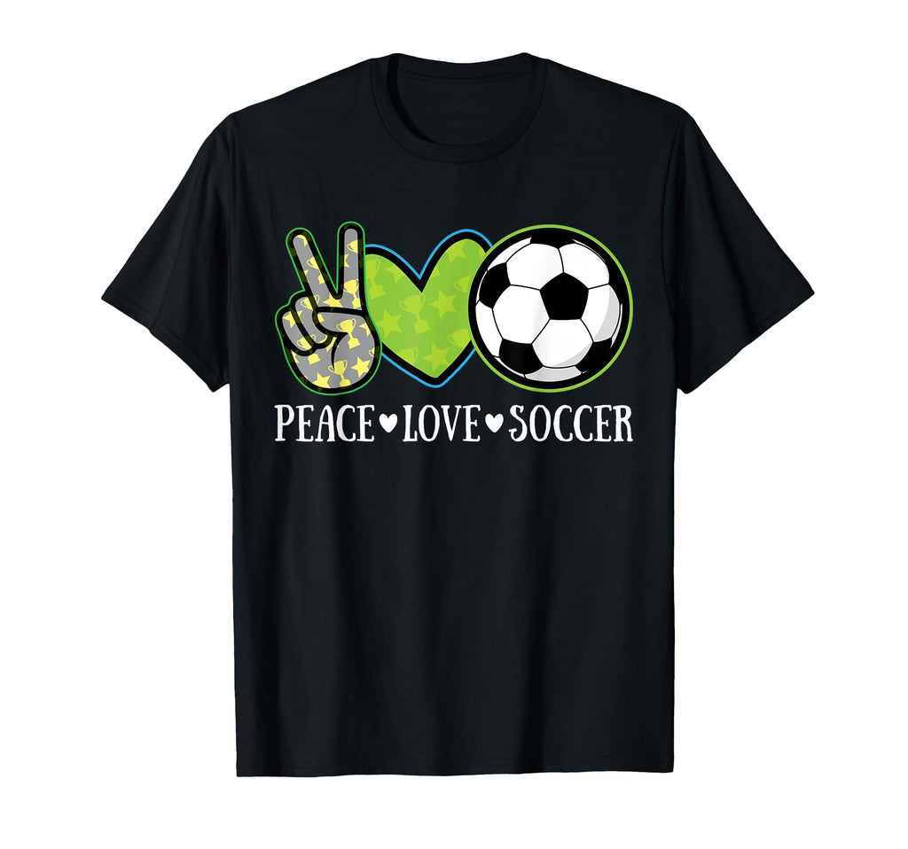 Peace Love Soccer Player European T-Shirt - Unique Graphic Men Women - T-Shirt, Sweatshirt, Hoodie