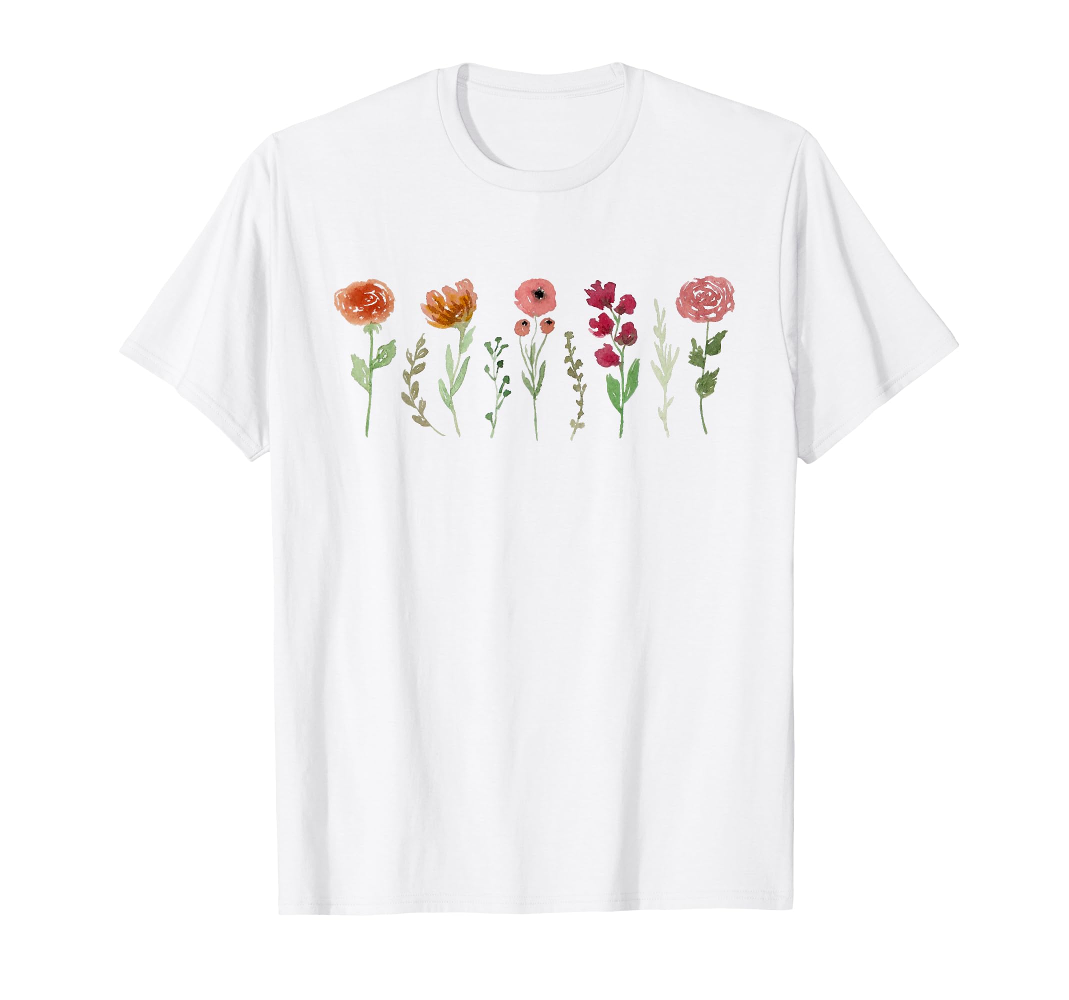 Womens Flower Casual Boho Wildflower T-Shirt - Graphic Print for Adults - T-Shirt, Sweatshirt, Hoodie