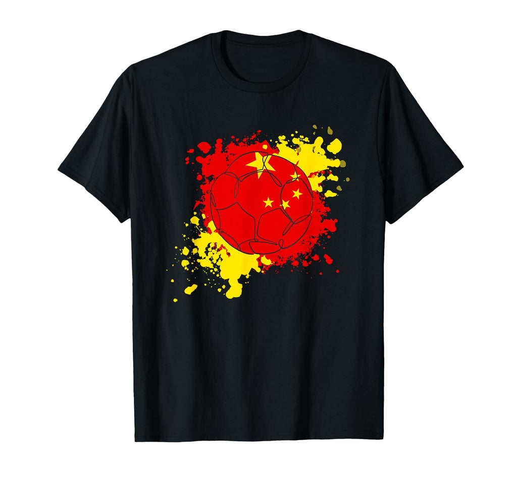 Soccer Ball Flag China T-Shirt - Aesthetic Graphic Unisex - T-Shirt, Sweatshirt, Hoodie