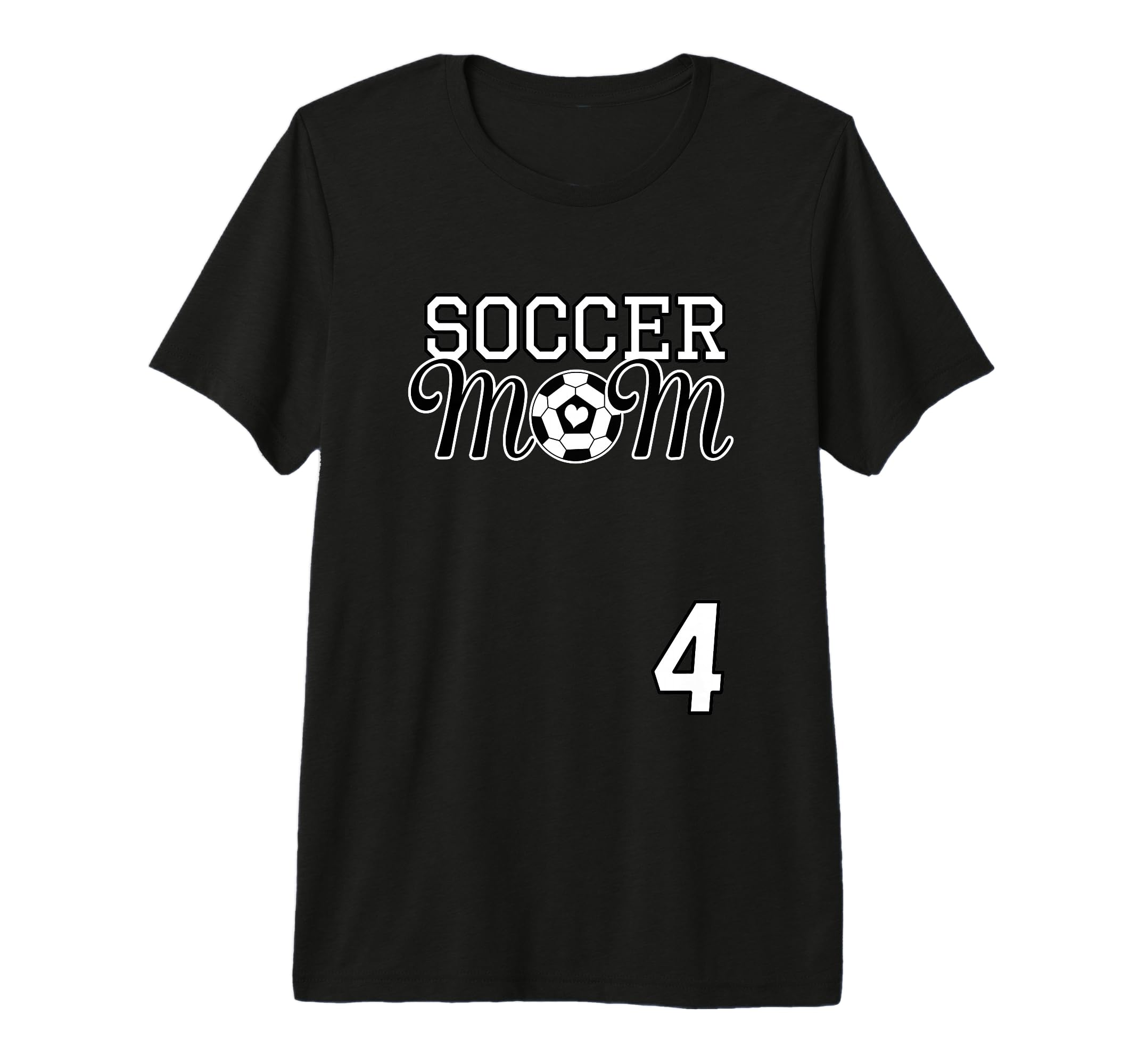 Number 4 Soccer Mom Mothers Day 4 T-Shirt - Custom Art Print Men Women - T-Shirt, Sweatshirt, Hoodie