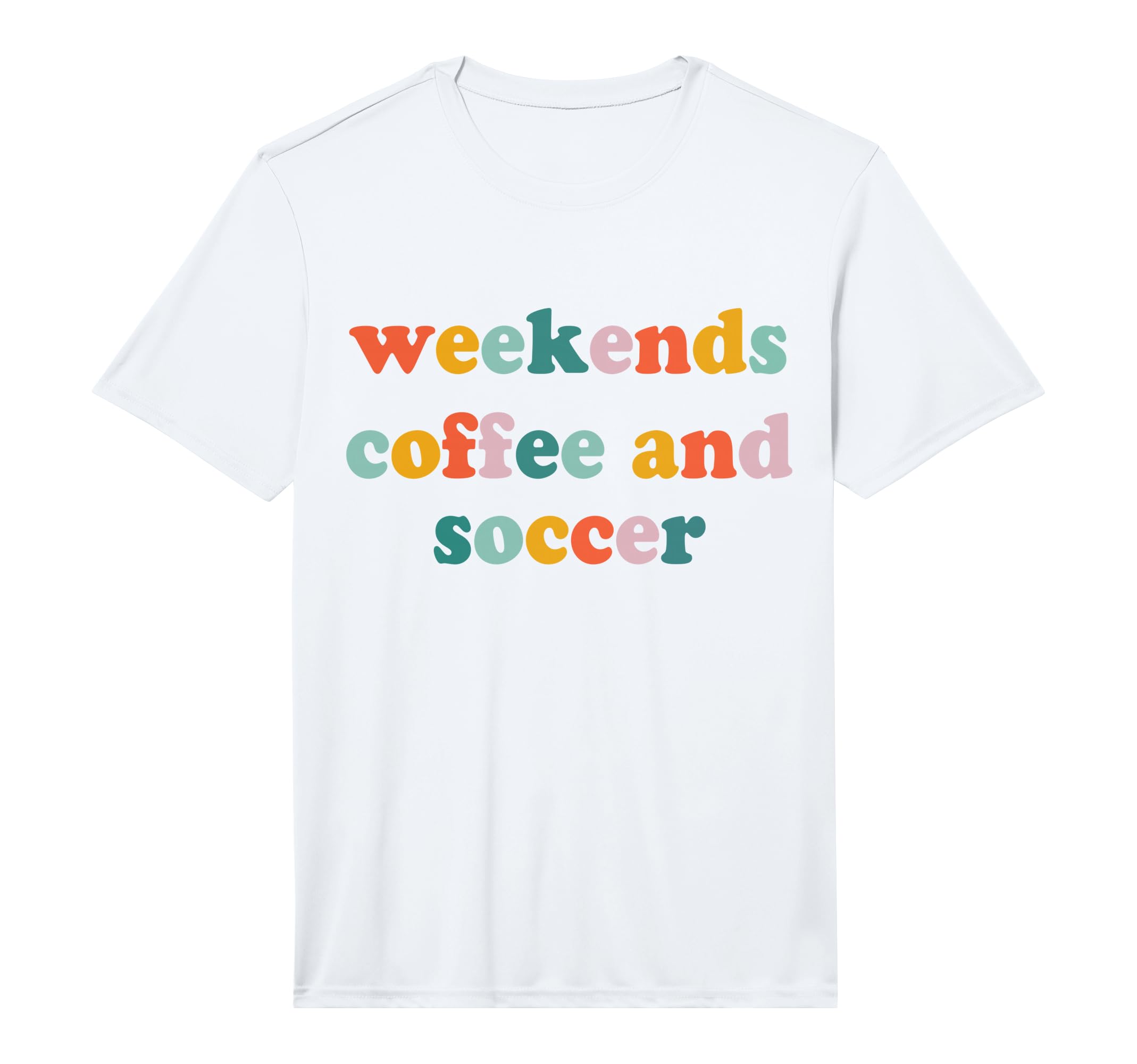 Weekends Coffee And Soccer Soccer T-Shirt - Minimalist Print for Adults - T-Shirt, Sweatshirt, Hoodie