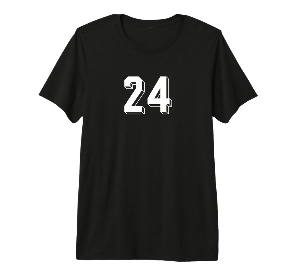 Number 24 80S 90S Soccer Team Jersey T-Shirt - Custom Art Print Unisex - T-Shirt, Sweatshirt, Hoodie
