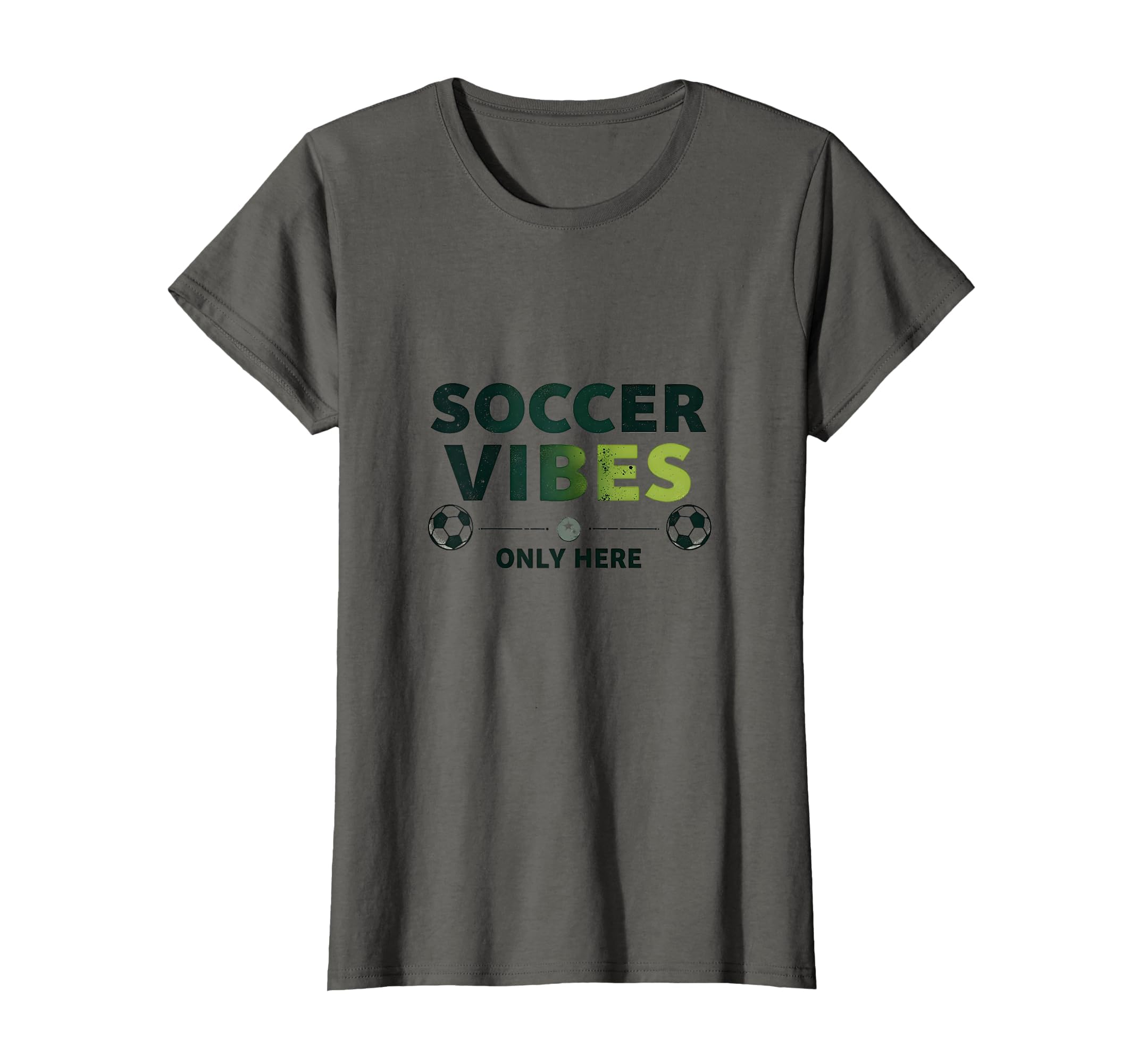 Soccer Vibes Only Here T-Shirt - Aesthetic Graphic Men Women - T-Shirt, Sweatshirt, Hoodie