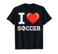 I Love Soccer Goalie Player Fan Game T-Shirt - Aesthetic Graphic Men Women - T-Shirt, Sweatshirt, Hoodie