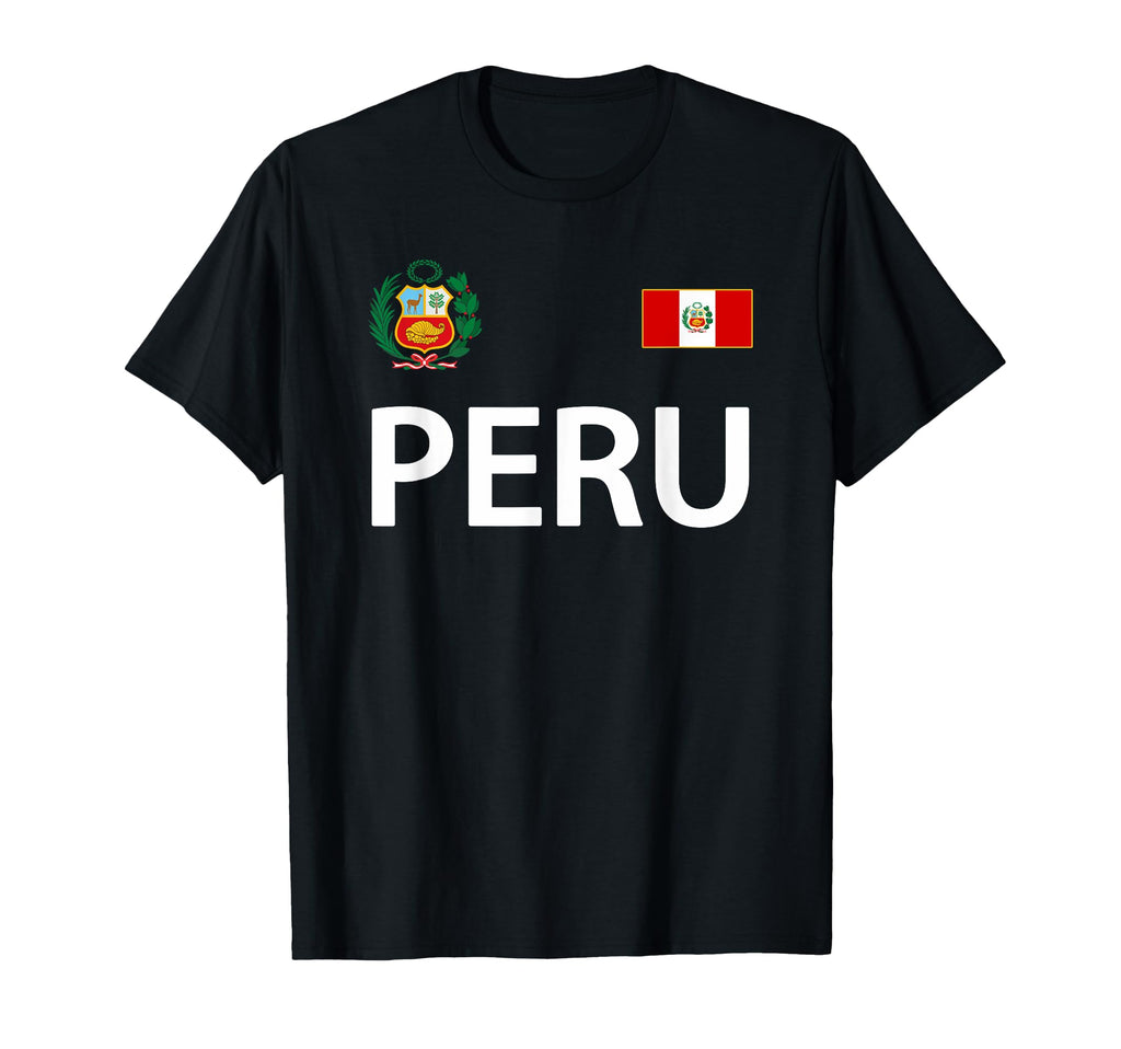 Peru Peru Soccer Peruvian Flag Jersey T-Shirt - Minimalist Print for Adults - T-Shirt, Sweatshirt, Hoodie