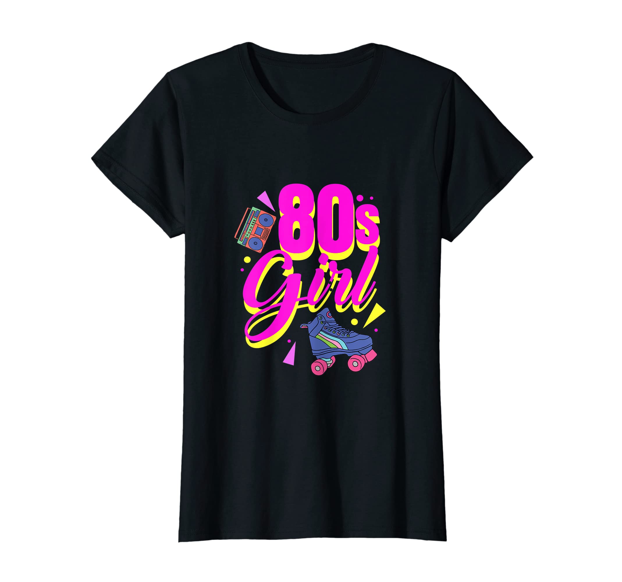 Womens 80S 1980S Eighties Roller T-Shirt - Casual Everyday Wear Unisex - T-Shirt, Sweatshirt, Hoodie