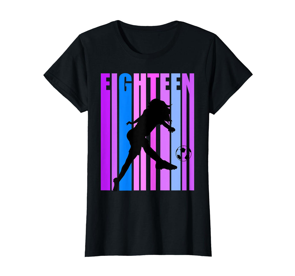 18Th Soccer Birthday Goals Score Plays T-Shirt - Unique Graphic Unisex - T-Shirt, Sweatshirt, Hoodie