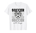 Groovy Soccer Coquette Bow Soccer All Day T-Shirt - Streetwear Style Unisex - T-Shirt, Sweatshirt, Hoodie