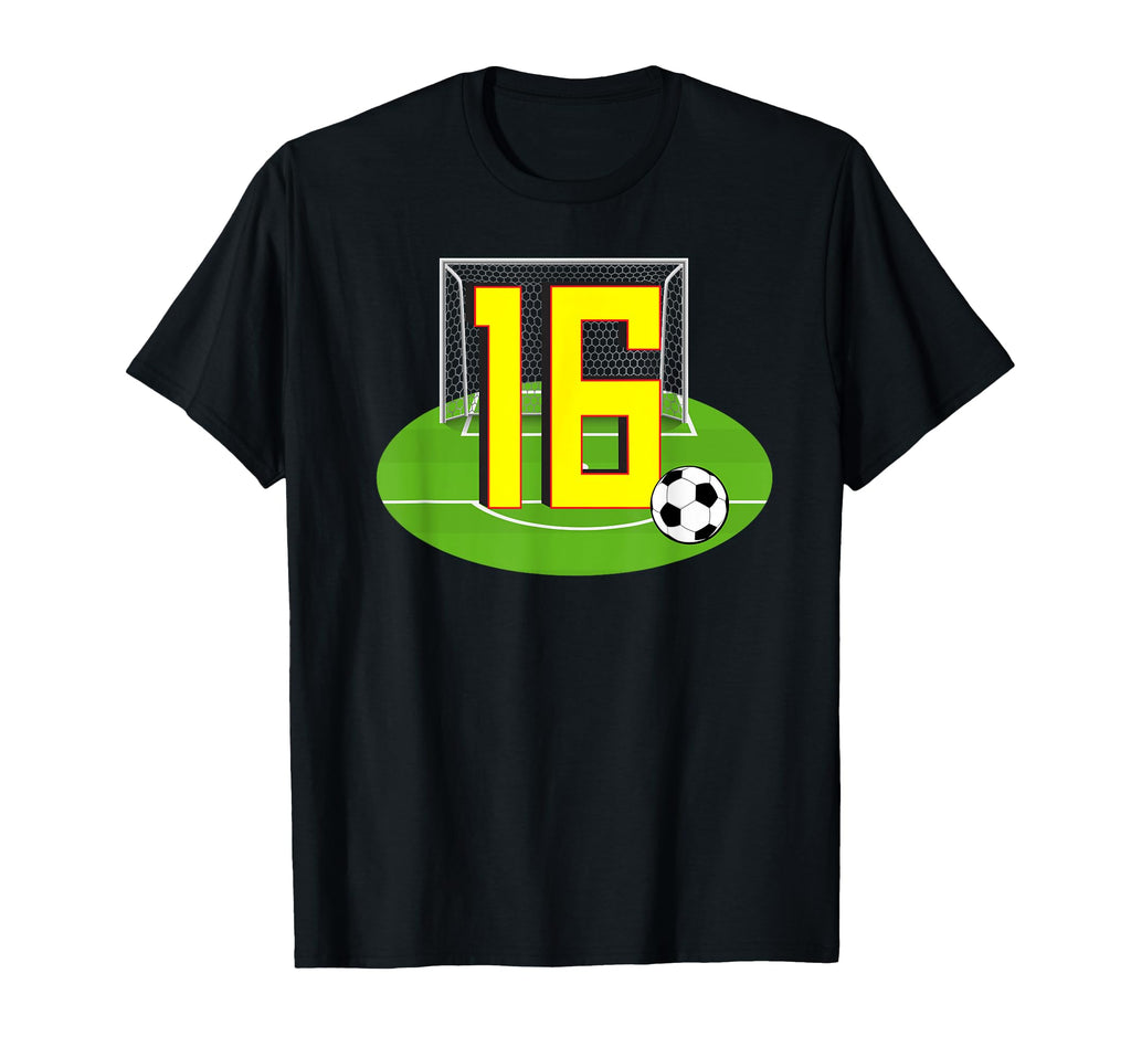 Number 16 16Th Birthday Soccer 16 T-Shirt - Streetwear Style Men Women - T-Shirt, Sweatshirt, Hoodie