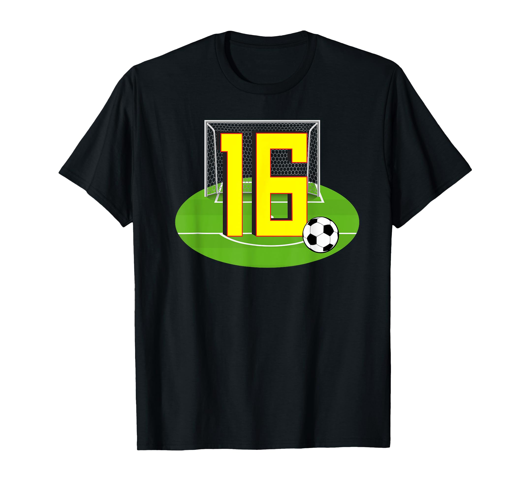 Number 16 16Th Birthday Soccer 16 T-Shirt - Streetwear Style Men Women - T-Shirt, Sweatshirt, Hoodie