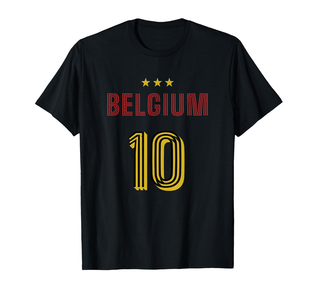 Belgium Soccer 10 Football Game Fan T-Shirt - Graphic Print for Adults - T-Shirt, Sweatshirt, Hoodie