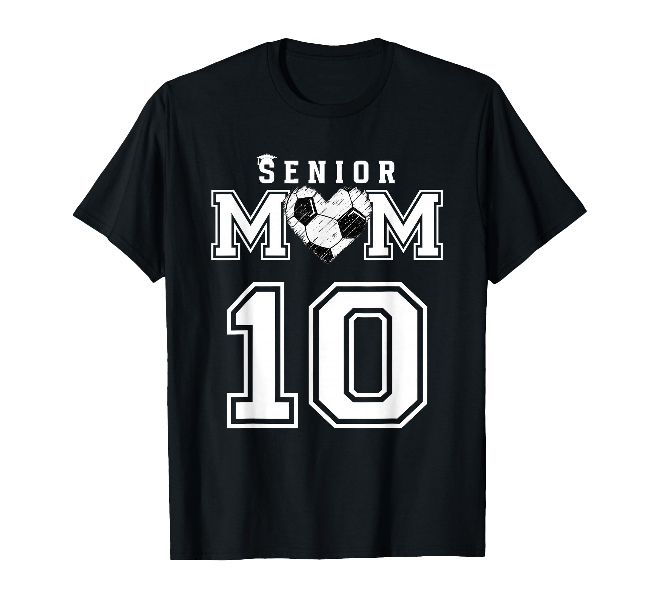 Proud Senior Soccer Mom Custom Jersey T-Shirt - Minimalist Print Unisex - T-Shirt, Sweatshirt, Hoodie