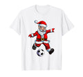 Santa Claus Plays Soccer Sportsman Outfit T-Shirt - Graphic Print Men Women - T-Shirt, Sweatshirt, Hoodie