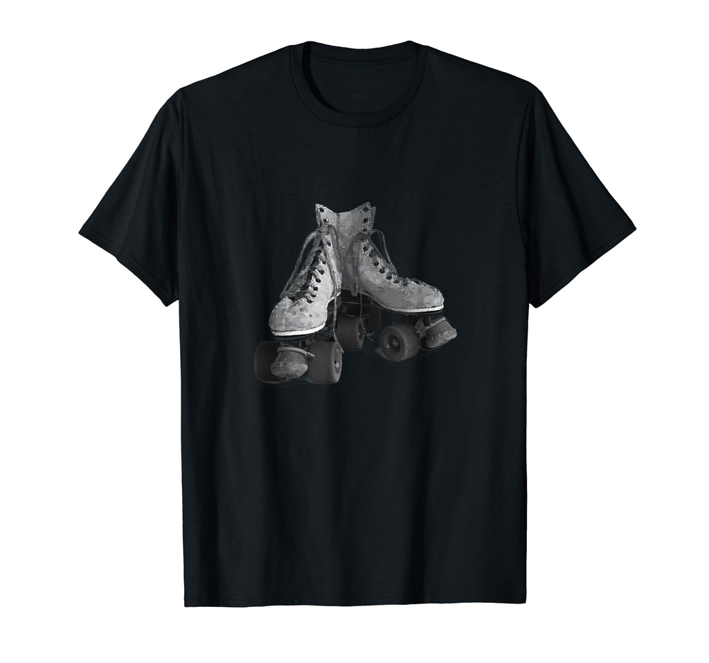 Pair Roller Skates Skating Rink T-Shirt - Aesthetic Graphic Unisex - T-Shirt, Sweatshirt, Hoodie