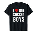 I Heart Hot Soccer T-Shirt - Minimalist Print Men Women - T-Shirt, Sweatshirt, Hoodie