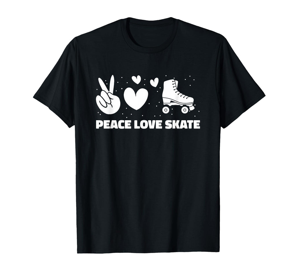 Roller Skating Skates Skater Peace T-Shirt - Aesthetic Graphic for Adults - T-Shirt, Sweatshirt, Hoodie