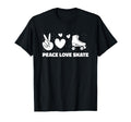 Roller Skating Skates Skater Peace T-Shirt - Aesthetic Graphic for Adults - T-Shirt, Sweatshirt, Hoodie