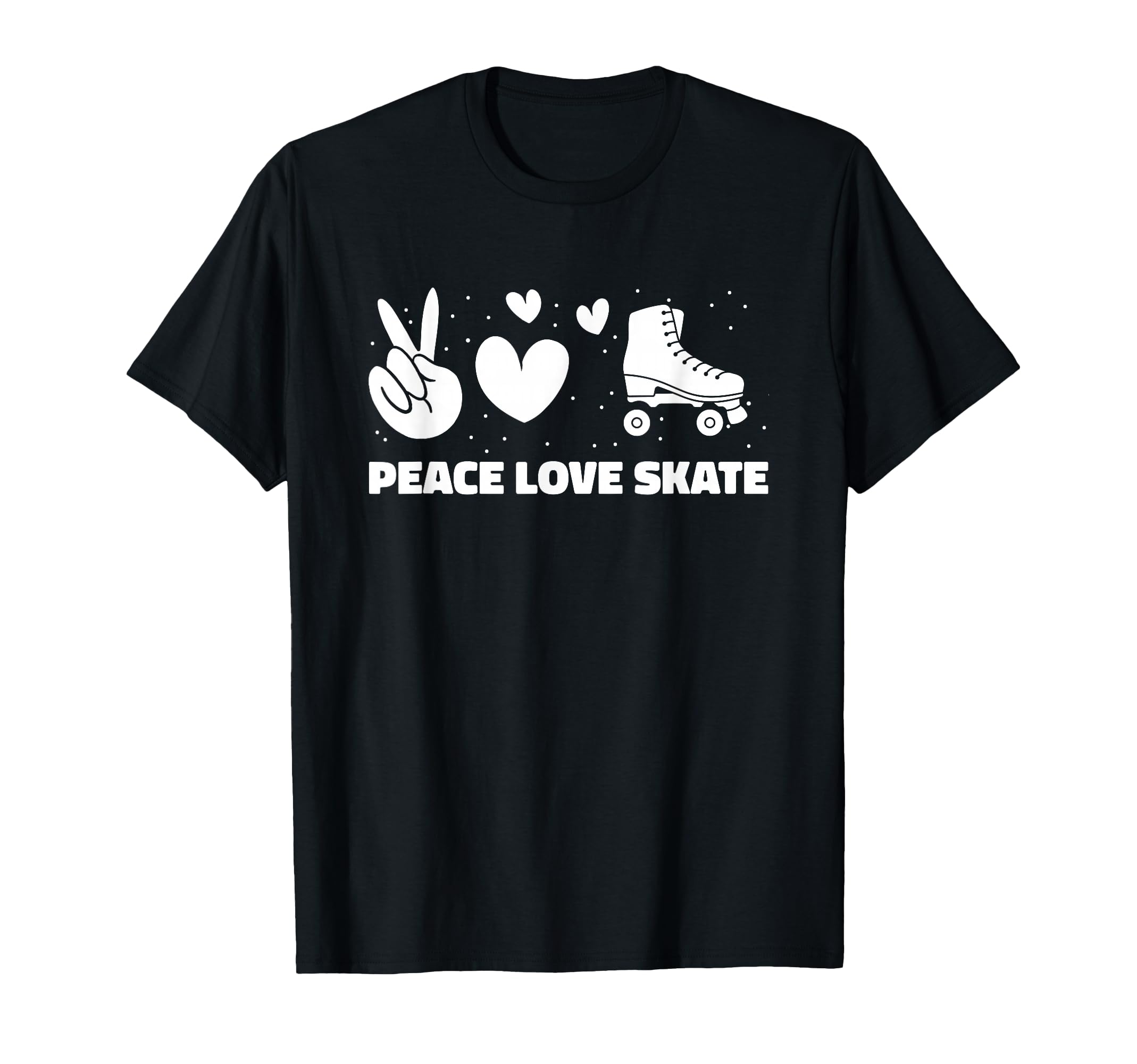 Roller Skating Skates Skater Peace T-Shirt - Aesthetic Graphic for Adults - T-Shirt, Sweatshirt, Hoodie