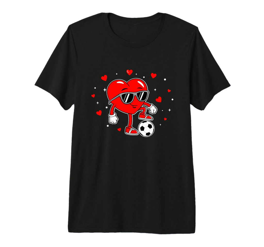 Soccer Playing Heart Character T-Shirt - Streetwear Style Unisex - T-Shirt, Sweatshirt, Hoodie
