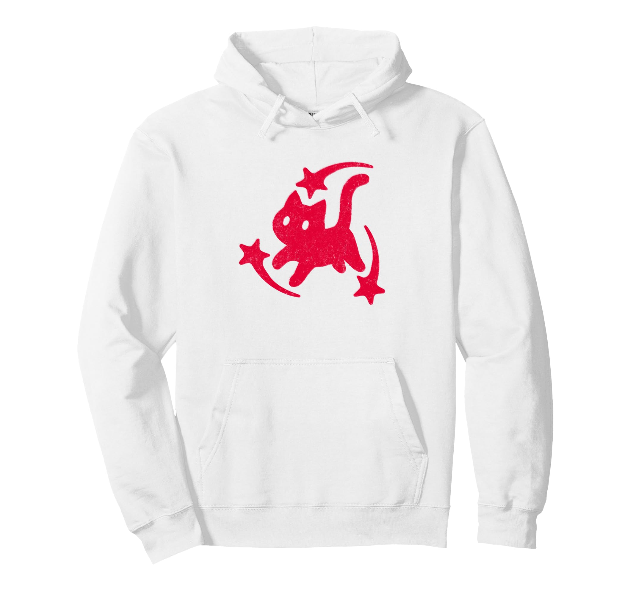 Yk2 Grunge Scary Cat Shooting Stars Hoodie - Minimalist Print for Adults - T-Shirt, Sweatshirt, Hoodie