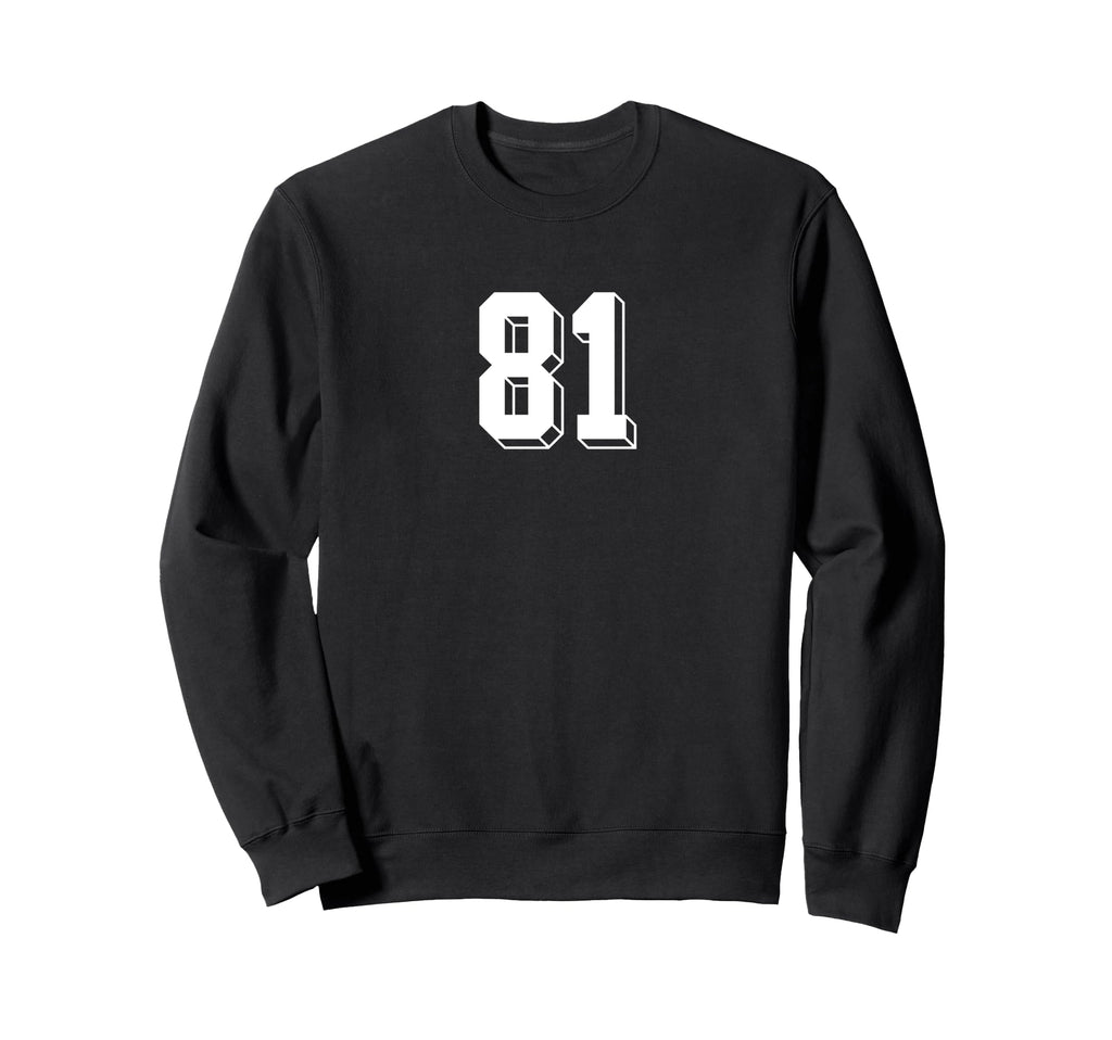 Number 81 80S 90S Soccer Team Sweatshirt - Fun Novelty Design Men Women - T-Shirt, Sweatshirt, Hoodie