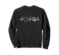 Soccer Heartbeat Football Dad Mom Sweatshirt - Trendy Graphic Unisex - T-Shirt, Sweatshirt, Hoodie