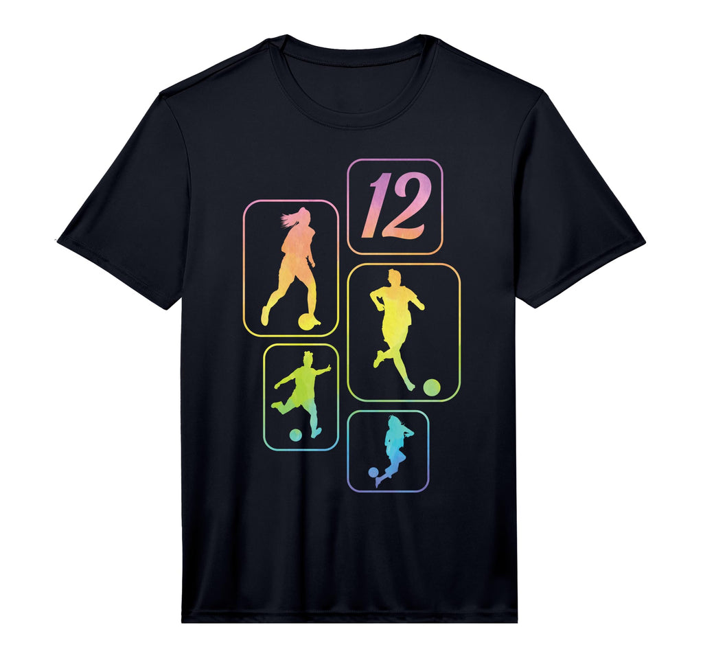 12Th Birthday Soccer Player T-Shirt - Aesthetic Graphic for Adults - T-Shirt, Sweatshirt, Hoodie