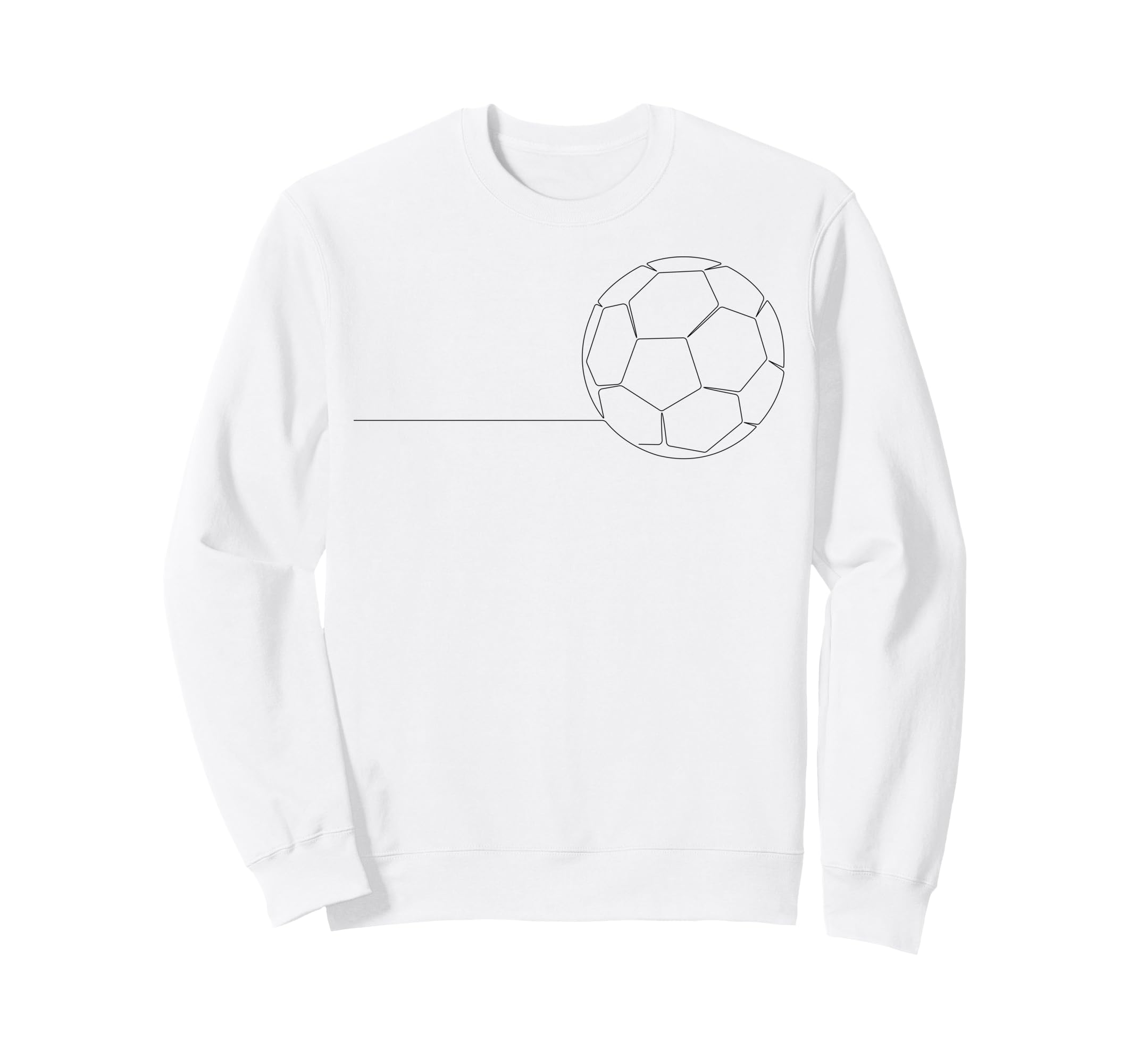 One Line Art Minimalist Soccer Coach Sweatshirt - Novelty Apparel Unisex - T-Shirt, Sweatshirt, Hoodie