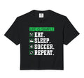 Eat Sleep Soccer Repeat Soccer Player Hoodie - Novelty Apparel Unisex - T-Shirt, Sweatshirt, Hoodie