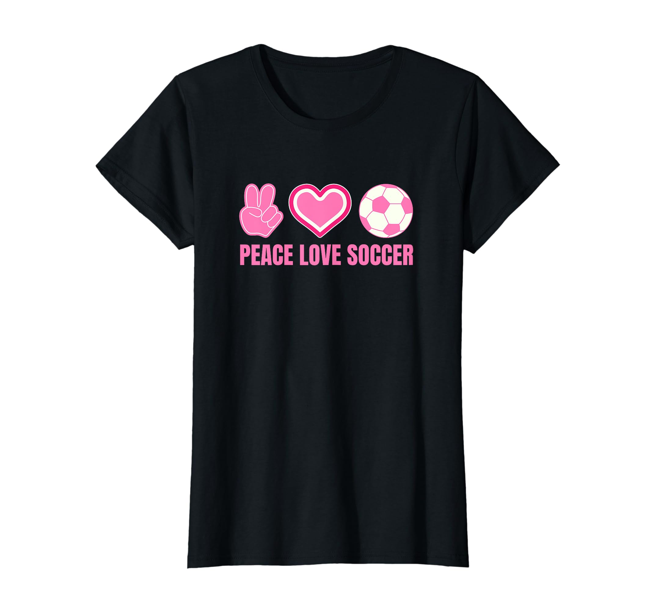 Peace Love Soccer Soccer Player Soccer T-Shirt - Graphic Print Unisex - T-Shirt, Sweatshirt, Hoodie