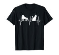 Roller Skate Funny Cat Lover Heartbeat T-Shirt - Aesthetic Graphic Unisex - T-Shirt, Sweatshirt, Hoodie