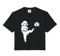 Soccer Poodle Kicking Ball Funny Dog T-Shirt - Trendy Graphic for Adults - T-Shirt, Sweatshirt, Hoodie