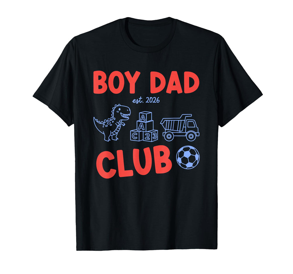 Dad Est 2026 New Dad Dinosaur Trucks T-Shirt - Minimalist Print Unisex - T-Shirt, Sweatshirt, Hoodie