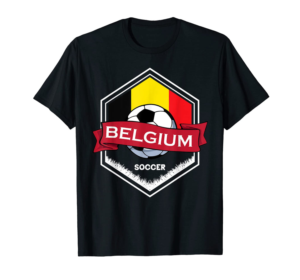 Belgium Flag Football Fan Soccer T-Shirt - Aesthetic Graphic for Adults - T-Shirt, Sweatshirt, Hoodie