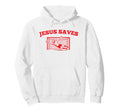 Jesus Save Soccer Funny Christian Sports Hoodie - Unique Graphic Men Women - T-Shirt, Sweatshirt, Hoodie