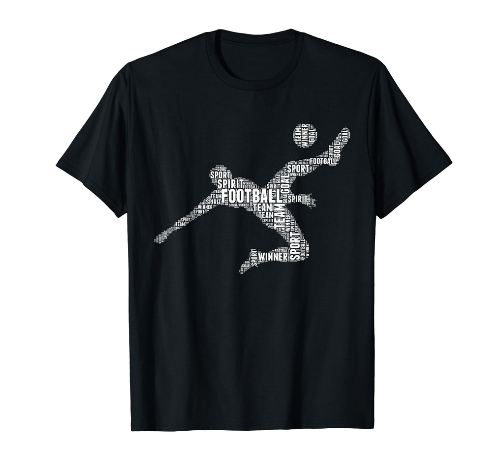 Soccer Football Word Cloud T-Shirt - Casual Everyday Wear for Adults - T-Shirt, Sweatshirt, Hoodie