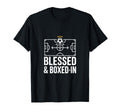 Blessed And Boxed Soccer Football T-Shirt - Trendy Graphic for Adults - T-Shirt, Sweatshirt, Hoodie