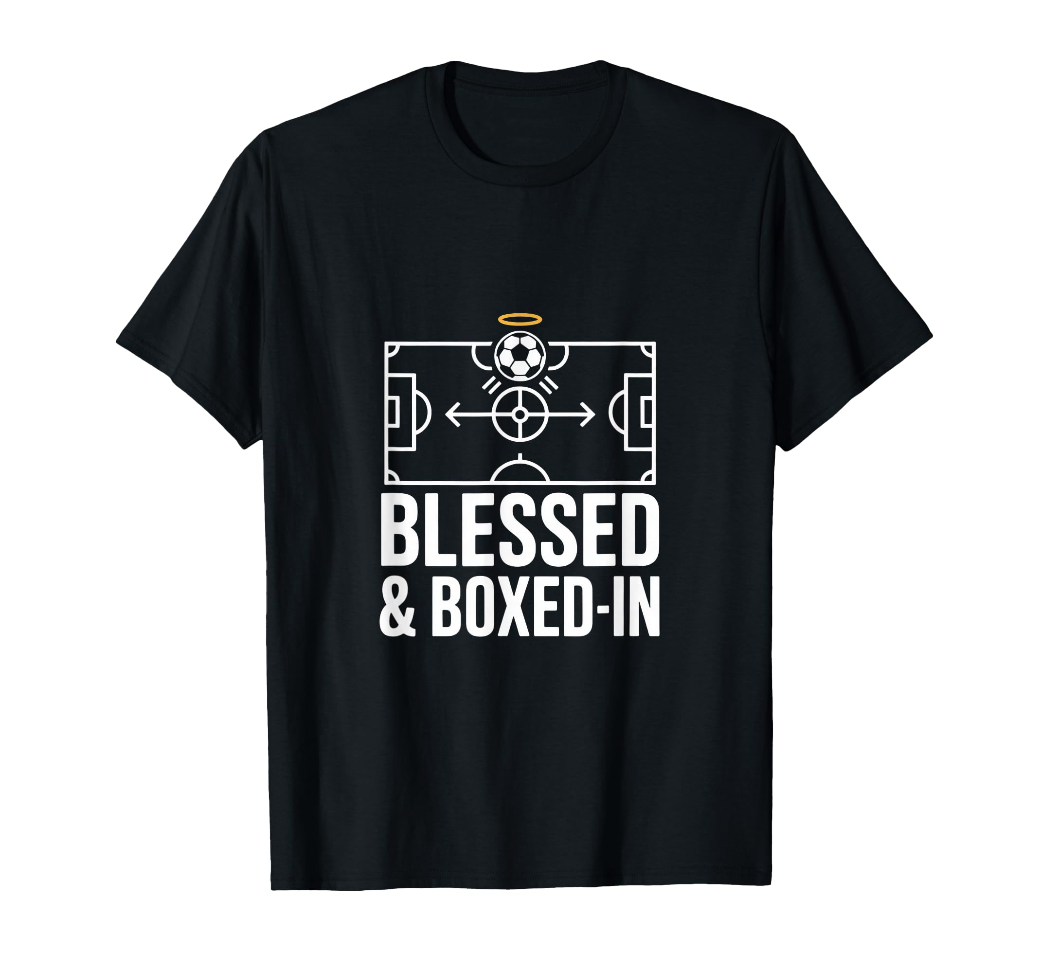 Blessed And Boxed Soccer Football T-Shirt - Trendy Graphic for Adults - T-Shirt, Sweatshirt, Hoodie