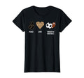 Peace Love Soccer Football Soccer Player T-Shirt - Custom Art Print Unisex - T-Shirt, Sweatshirt, Hoodie