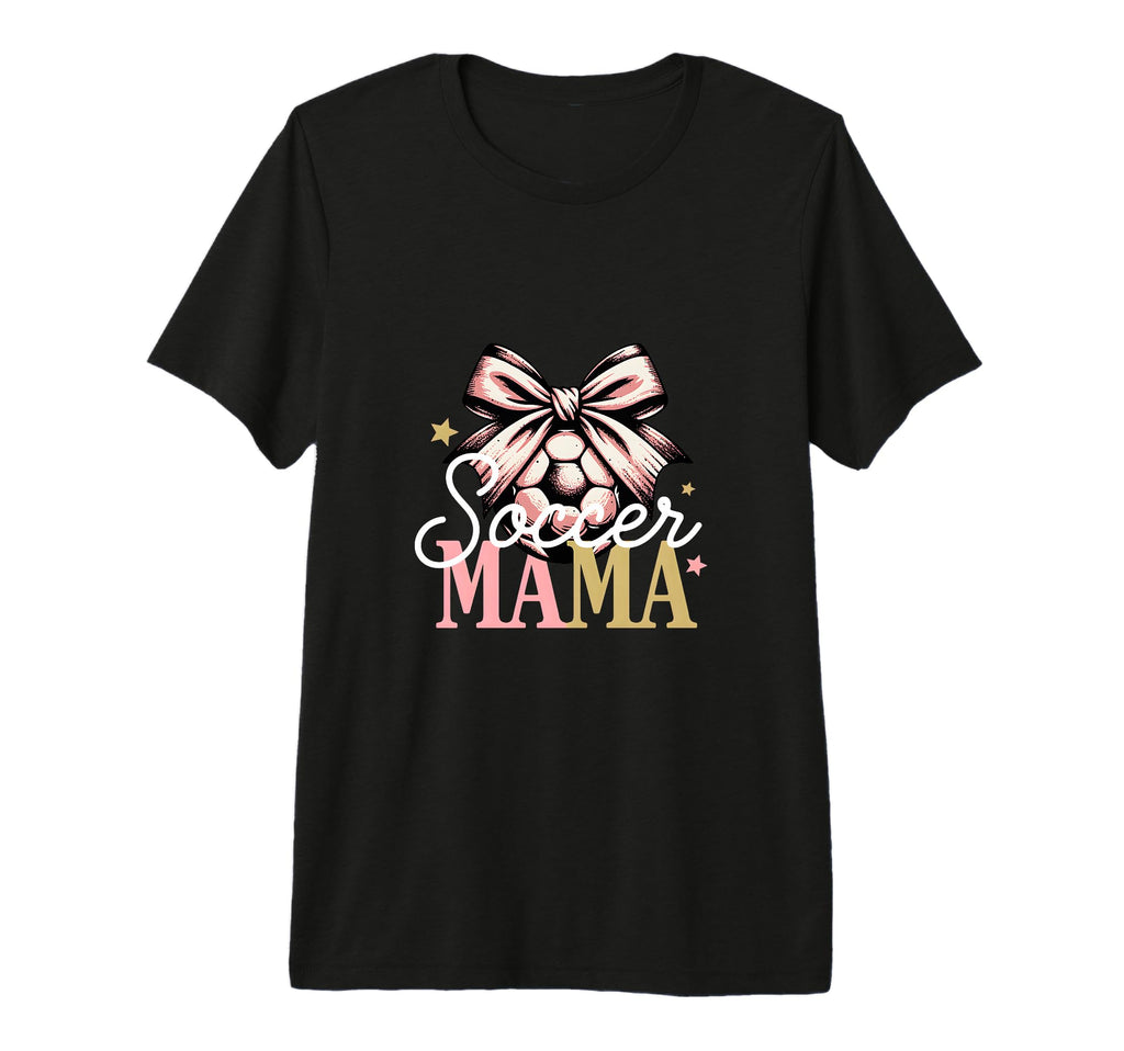 Soccer Mama Bow Soccer Mom Club Tri T-Shirt - Unique Graphic Men Women - T-Shirt, Sweatshirt, Hoodie