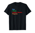 Eat Sleep Indoor Soccer Repeat T-Shirt - Aesthetic Graphic Men Women - T-Shirt, Sweatshirt, Hoodie