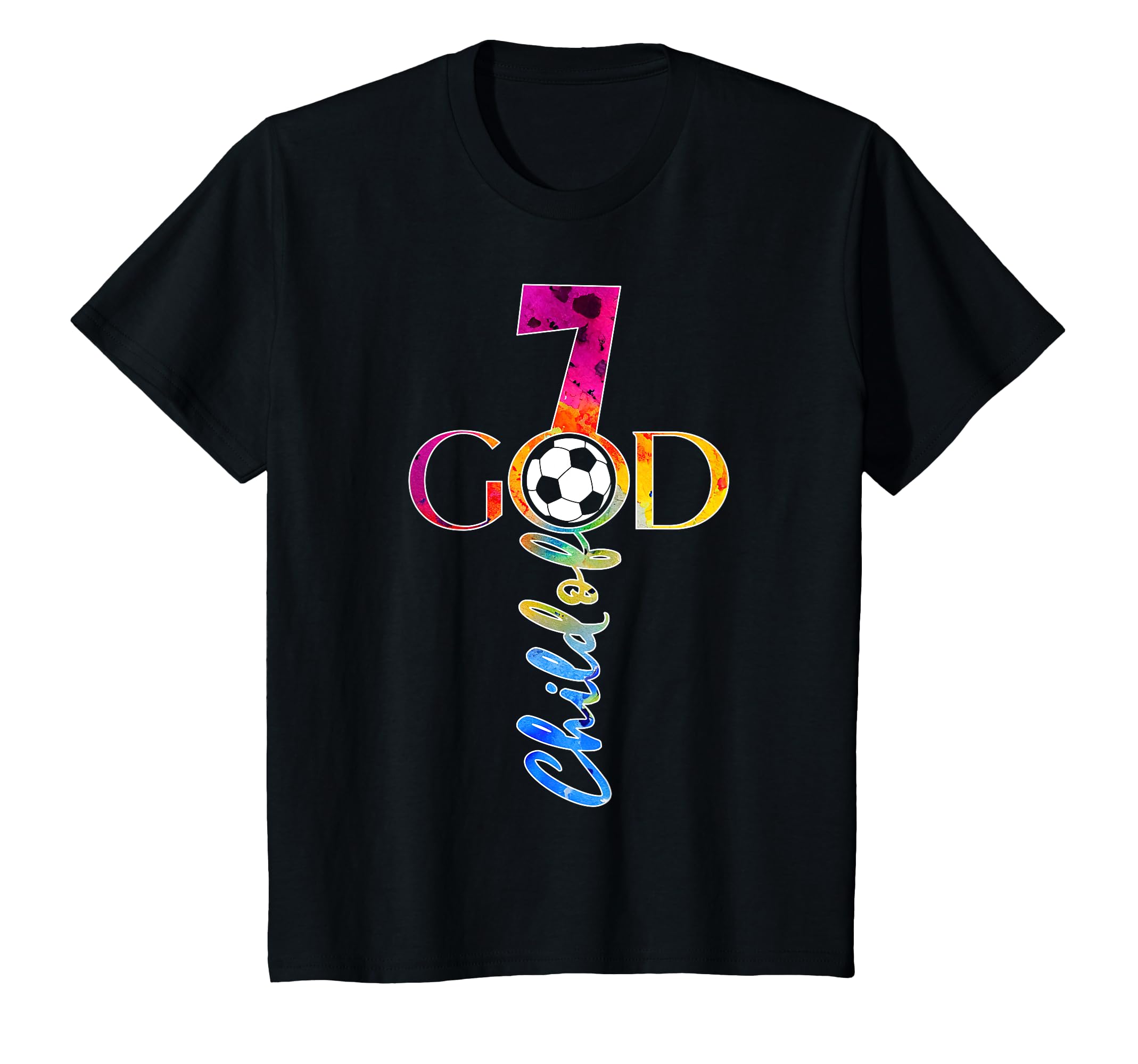 Jesus 7 Years Child God Soccer 7Th T-Shirt - Unique Graphic Men Women - T-Shirt, Sweatshirt, Hoodie