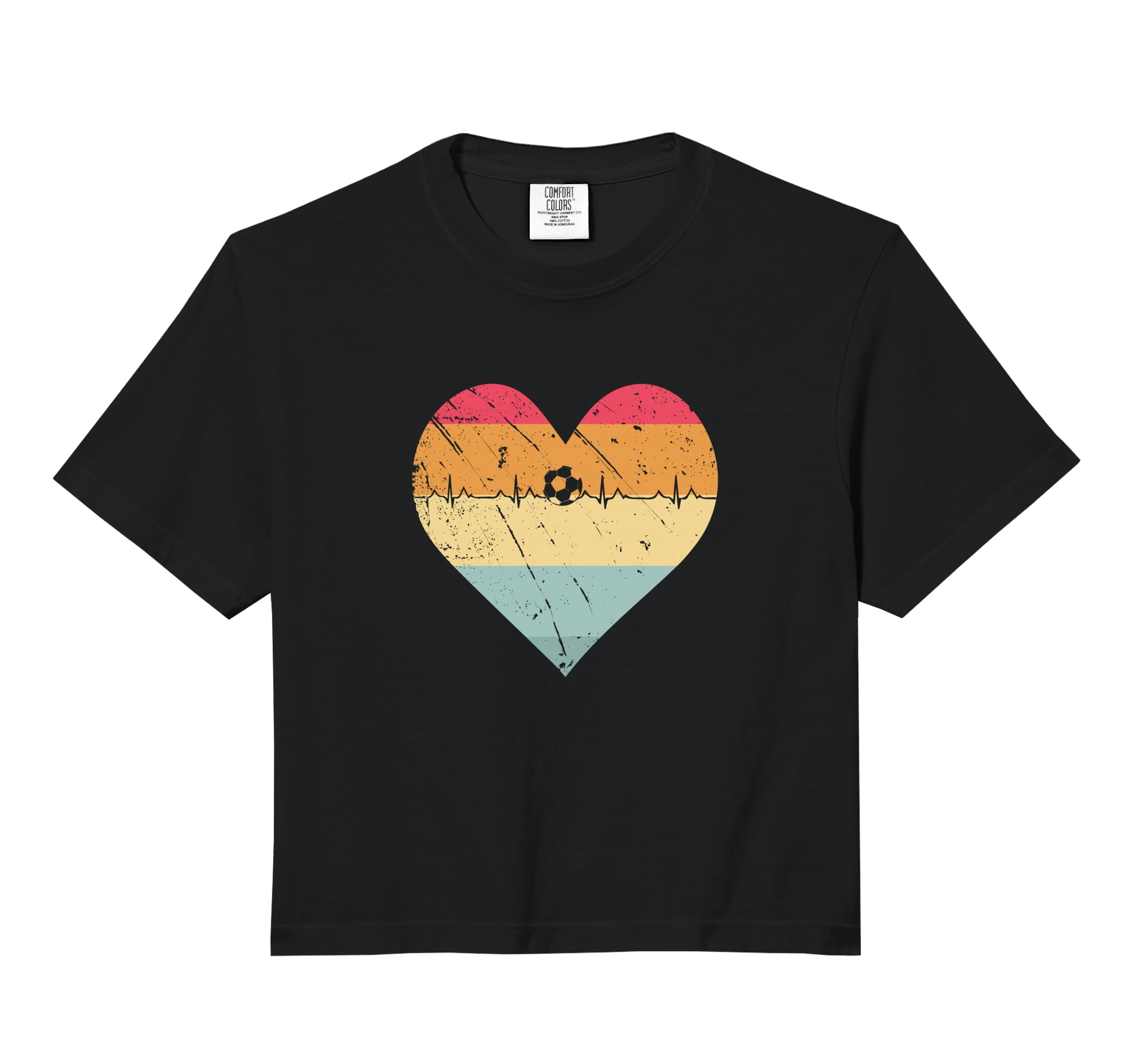 Soccer Heartbeat Soccer Ball Heartbeat Hoodie - Trendy Graphic Unisex - T-Shirt, Sweatshirt, Hoodie