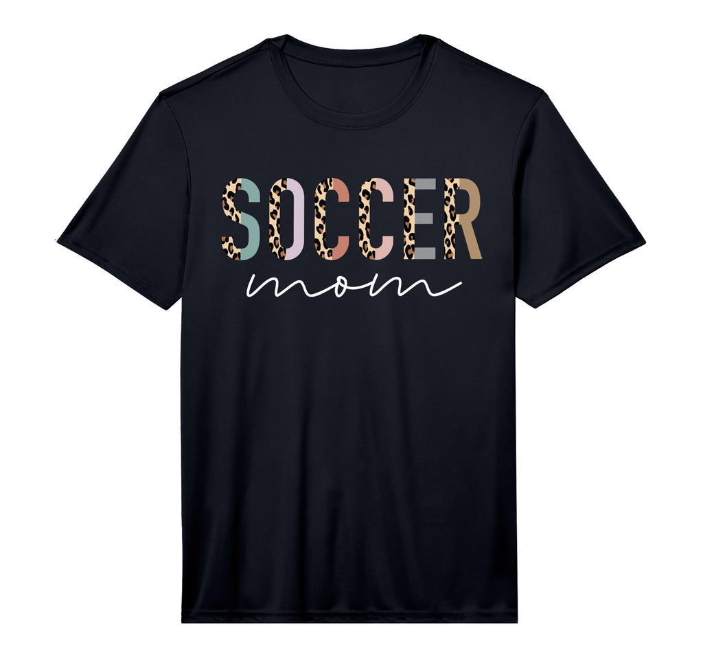 Mens Soccer Mom Gifts Leopard Soccer T-Shirt - Minimalist Print for Adults - T-Shirt, Sweatshirt, Hoodie
