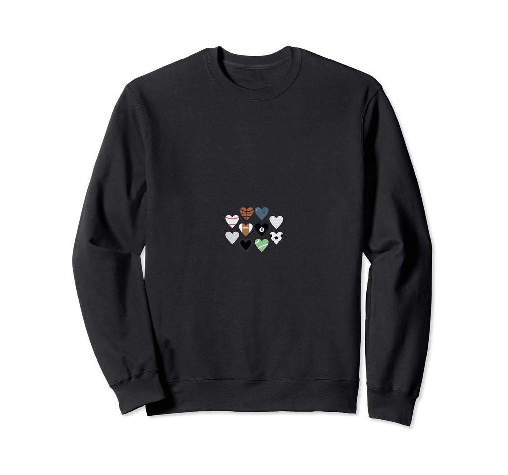 Love Sports Basketball Baseball Soccer T-Shirt - Trendy Graphic for Adults - T-Shirt, Sweatshirt, Hoodie